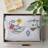 Hübsche Katzen, Milch und Magie. Seidenpapier (Geschenk)