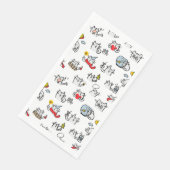 Hübsche Katzen, Milch und Magie. Serviette (Ecke)