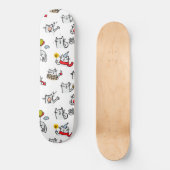 Hübsche Katzen, Milch und Magie. Skateboard (Vorderseite)