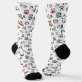 Hübsche Katzen, Milch und Magie. Socken (Gewinkelt)