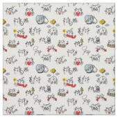 Hübsche Katzen, Milch und Magie. Stoff (Muster)