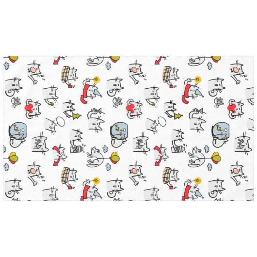 Hübsche Katzen, Milch und Magie. Tischdecke (Vorderseite (Horizontal))