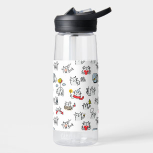 Hübsche Katzen, Milch und Magie. Trinkflasche