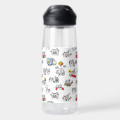 Hübsche Katzen, Milch und Magie. Trinkflasche (Rückseite)