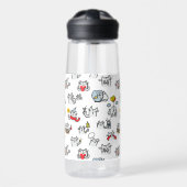 Hübsche Katzen, Milch und Magie. Trinkflasche (Vorne)