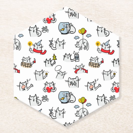 Hübsche Katzen, Milch und Magie. Untersetzer (Vorderseite)