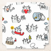 Hübsche Katzen, Milch und Magie. Untersetzer (Vorderseite)