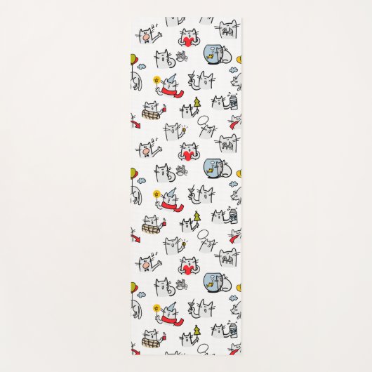 Hübsche Katzen, Milch und Magie. Yogamatte (Vorderseite)