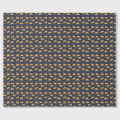 Hübsche Katzen, Sterne, Weltraummuster. Geschenkpapier (Flach)