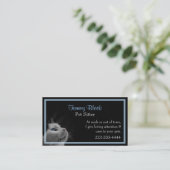 Hübsche Katzen-stilvolle Haustier-Sorgfalt Visitenkarte (Stehend Vorderseite)