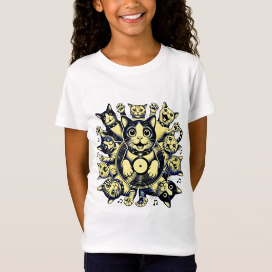 Hübsche Katzen T-Shirt (Vorderseite)