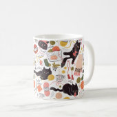 Hübsche Katzen und Garne Kaffeetasse (VorderseiteRechts)