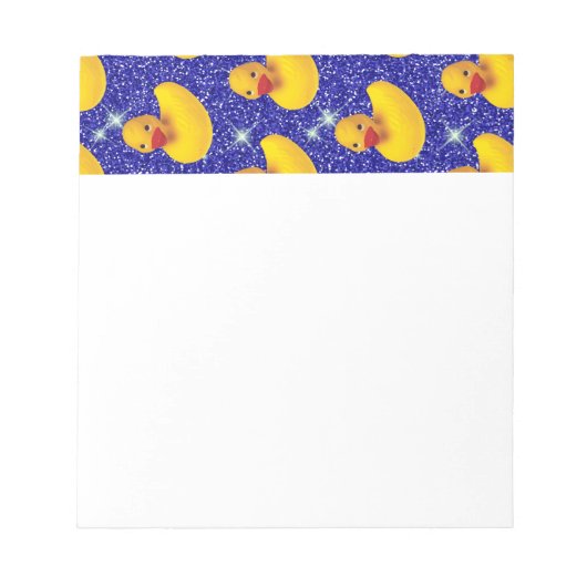 Hübsche Kautschukenten Gelbe Entenbäuerin Notizblock (Vorderseite)