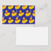 Hübsche Kautschukenten Gelbe Entenbäuerin Visitenkarte (Vorne/Hinten)