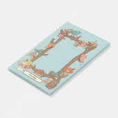 Hübsche Kernvögel und Tiere Personalisiert Post-it Klebezettel (angewinkelt)