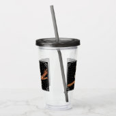 Hübsche Ketten auf den Zweigstellen - Weiße Grenze Acryltrinkbecher (Links)