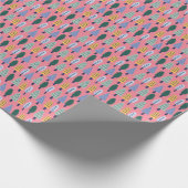 Hübsche Kiefern: Kinder-Muster. Geschenkpapier (Ecke)