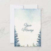 Hübsche Kiefernbäume - Ihr Urlaub Mitteilungskarte (Vorderseite)