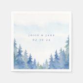 Hübsche Kiefernbäume Serviette (Vorderseite)