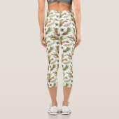 Hübsche Kiefernzapfen und -kuppeln Botanisch Capri Leggings (Rückseite)