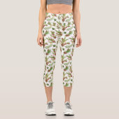 Hübsche Kiefernzapfen und -kuppeln Botanisch Capri Leggings (Vorderseite)