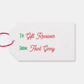 Hübsche Kiefernzapfen und -kuppeln Botanisch Geschenkanhänger (Rückseite Horizontal)