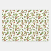 Hübsche Kiefernzapfen und -kuppeln Botanisch Geschenkpapier Set (Vorderseite 2)