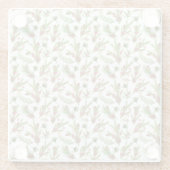 Hübsche Kiefernzapfen und -kuppeln Botanisch Glasuntersetzer (Rückseite)