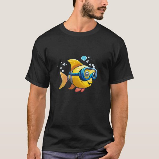 Hübsche Kinder Fisch Kostüm T-Shirt (Vorderseite)