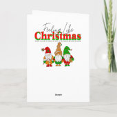 Hübsche Kirche an einem Winterweihnachtsfest Karte (Rückseite)