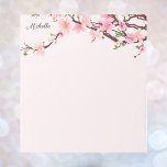 Hübsche Kirschblüten Notepad IHRER TEXT Notizblock<br><div class="desc">Hübsche personalisierte Noten machen ein schönes Geschenk. Hübsche Kirschblüten Notepad IHRER TEXT oder Name</div>