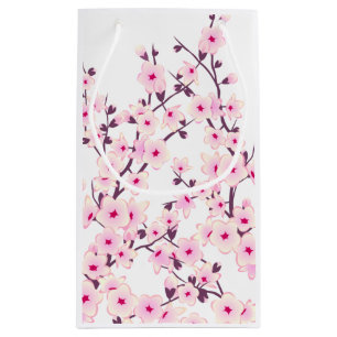 Hübsche Kirschblüten Rosa Weiß Kleine Geschenktüte