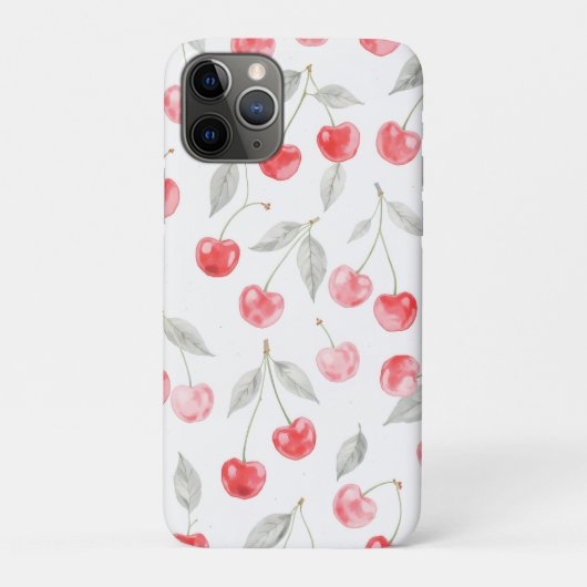 Hübsche Kirschfrucht Muster Case-Mate iPhone Hülle (Rückseite)