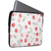 Hübsche Kirschfrucht Muster Laptopschutzhülle (Vorne Rechts)