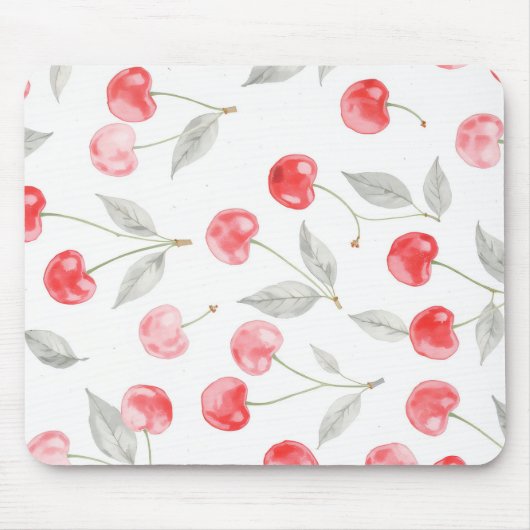Hübsche Kirschfrucht Muster Mousepad (Vorne)