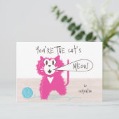 Hübsche Kiteklasse Valentine Cards Dankeskarte (Stehend Vorderseite)