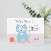 Hübsche Kiteklasse Valentine Cards Dankeskarte (Stehend Vorderseite)
