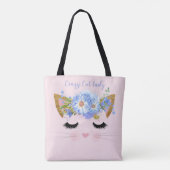 Hübsche Kitesurfwand Rosa Tote Tasche (Rückseite)