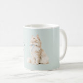 Hübsche Kitty Blaue Schleife Kaffeetasse (VorderseiteRechts)