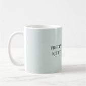 Hübsche Kitty Blaue Schleife Kaffeetasse (Links)