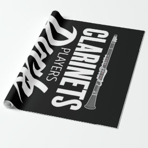 hübsche Klarinette Geschenkpapier