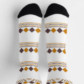 Hübsche klassische Musterlinie und geometrische Ku Socken (Oben)