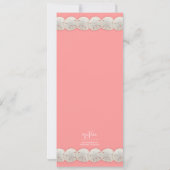 Hübsche klassische Sand-Dollar-Einladung in der Einladung (Rückseite)