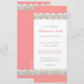 Hübsche klassische Sand-Dollar-Einladung in der Einladung (Vorne/Hinten)