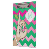 Hübsche Klebeklammer Klemmbrett (Links)