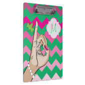 Hübsche Klebeklammer Klemmbrett (Rechts)