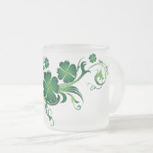 Hübsche Kleeblatt-Iren-Tasse Mattglastasse (VorderseiteRechts)