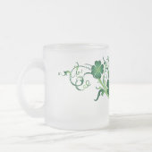 Hübsche Kleeblatt-Iren-Tasse Mattglastasse (Links)