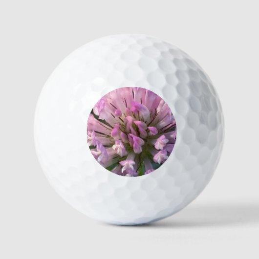Hübsche Kleeblüte Golfball (Vorderseite)