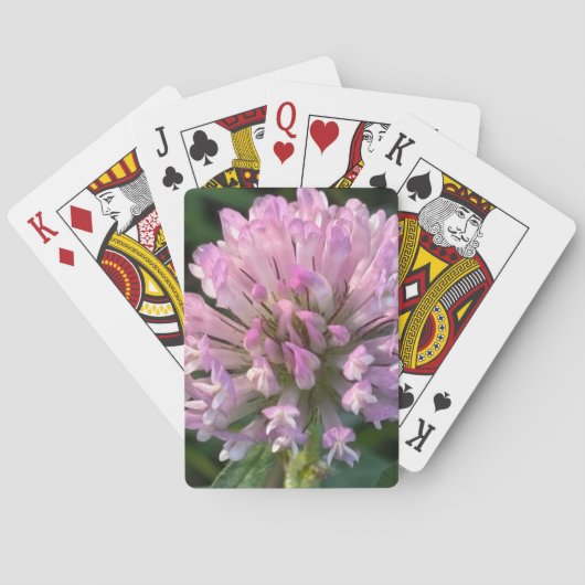 Hübsche Kleeblüte Spielkarten (Rückseite)